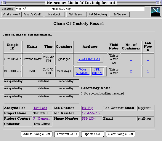 COC form 2