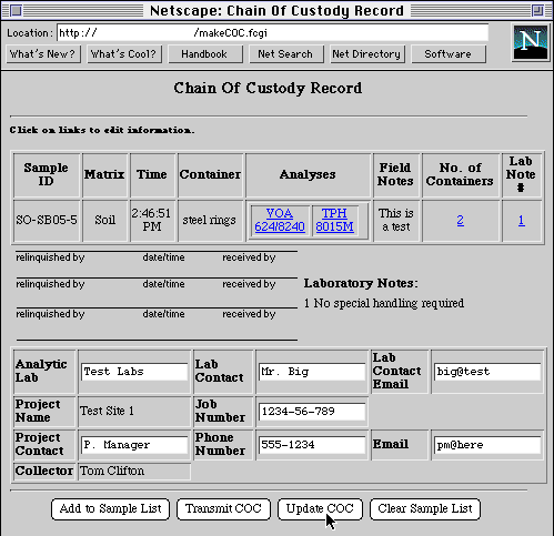 COC form